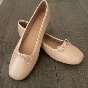 A new day ballet flats in a neutral pink